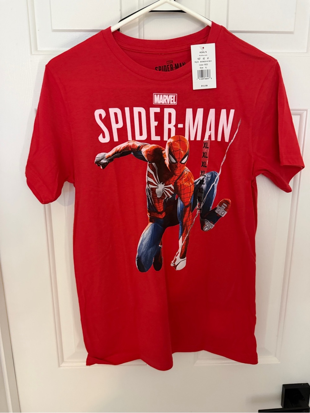 Marvel Spider-Man Red and White Logo Tee